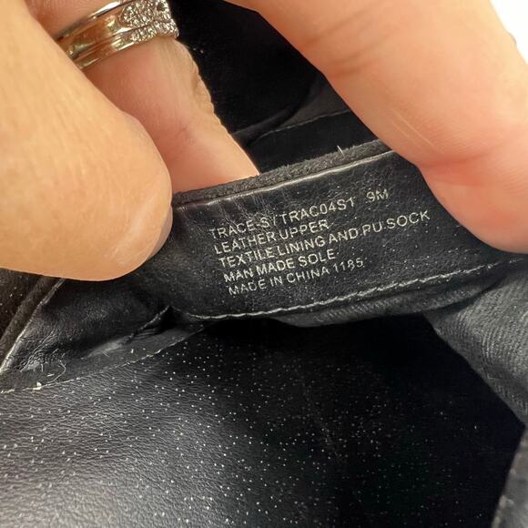 Steve Madden 9 Trace Studded Suede Black Leather Slip On Pointed Toe Trendy Mule - Picture 9 of 10